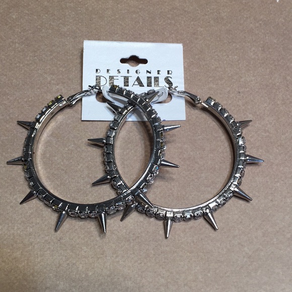 Jewelry - Rocker chic NEW Studs, rhinestones hoops !! Jewelry - Rocker chic NEW Studs, rhinestones hoops !!